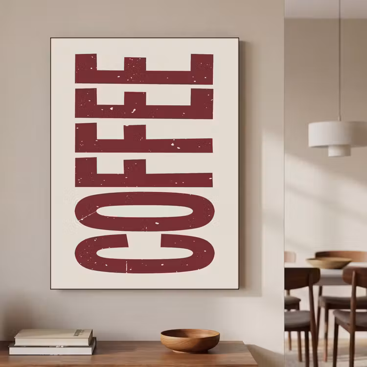 Art Frame - Koffie -Japandi - Rood - Vintage — 6