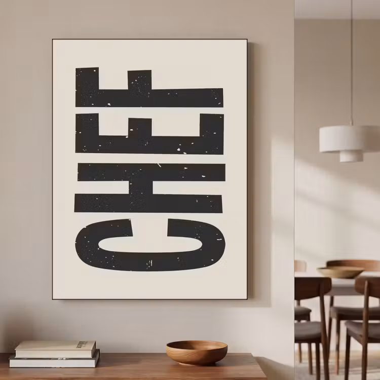Art Frame - Vintage - Chef - Japandi - Zwart — 7