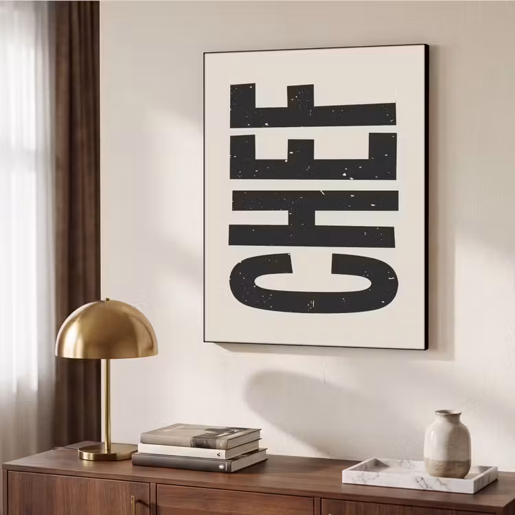 Art Frame - Vintage - Chef - Japandi - Zwart — 9