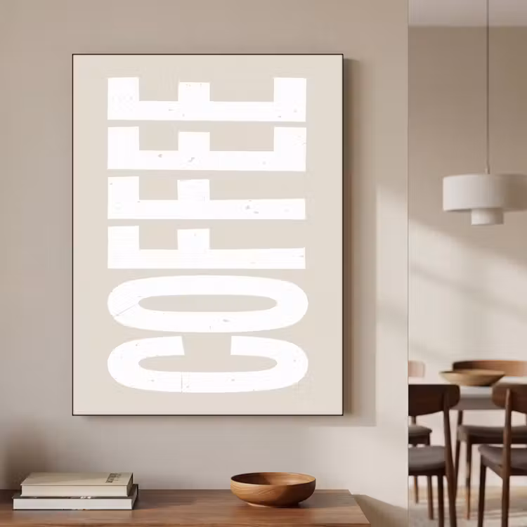 Art Frame - Wit - Koffie - Vintage - Decoratie — 6