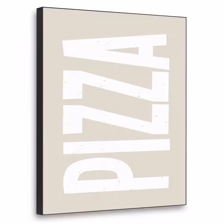 Art Frame - Pizza - Decoratie - Japandi - Wit — 1