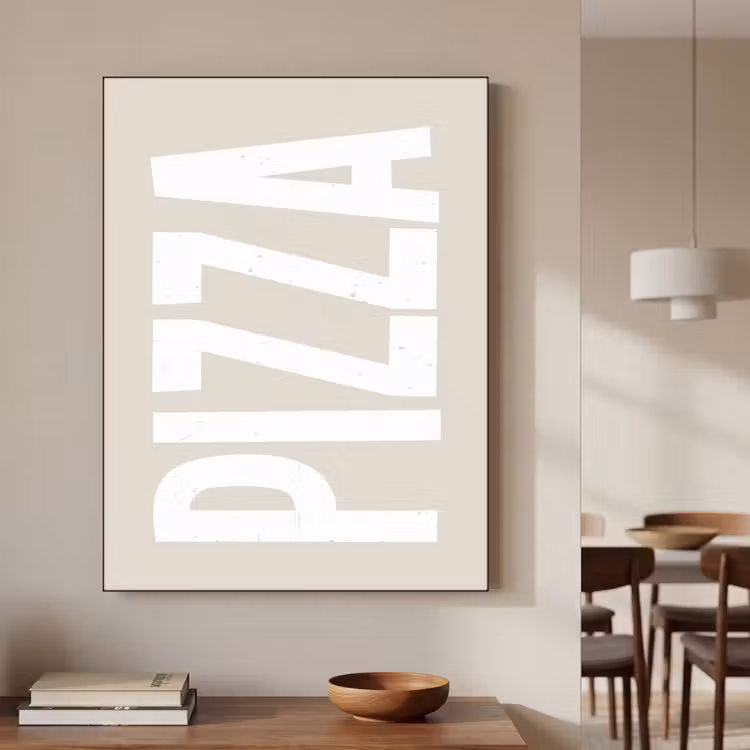 Art Frame - Pizza - Decoratie - Japandi - Wit — 7