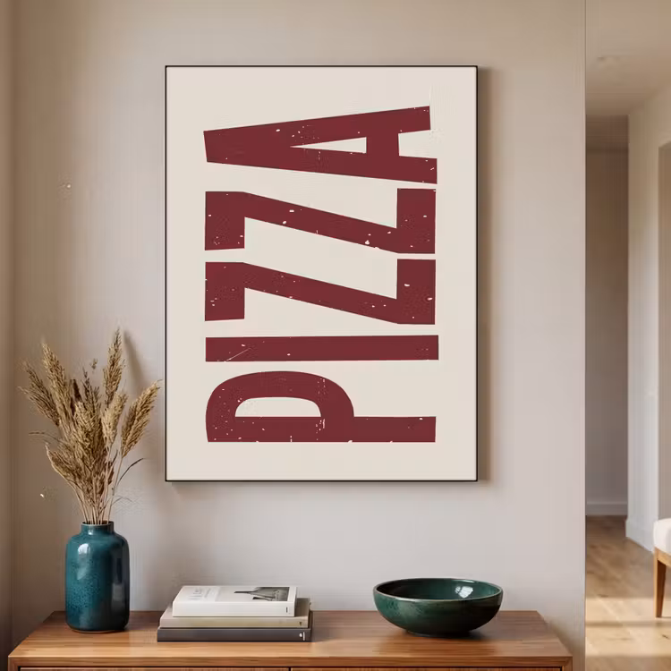 Art Frame - Pizza - Vintage - Decoratie - Japandi — 4