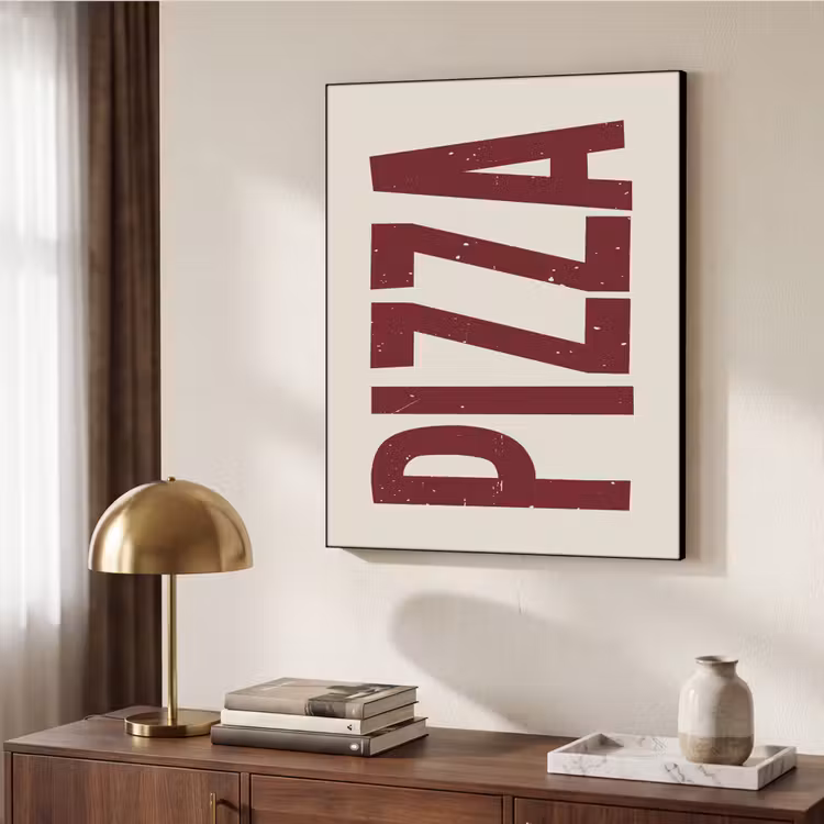 Art Frame - Pizza - Vintage - Decoratie - Japandi — 9