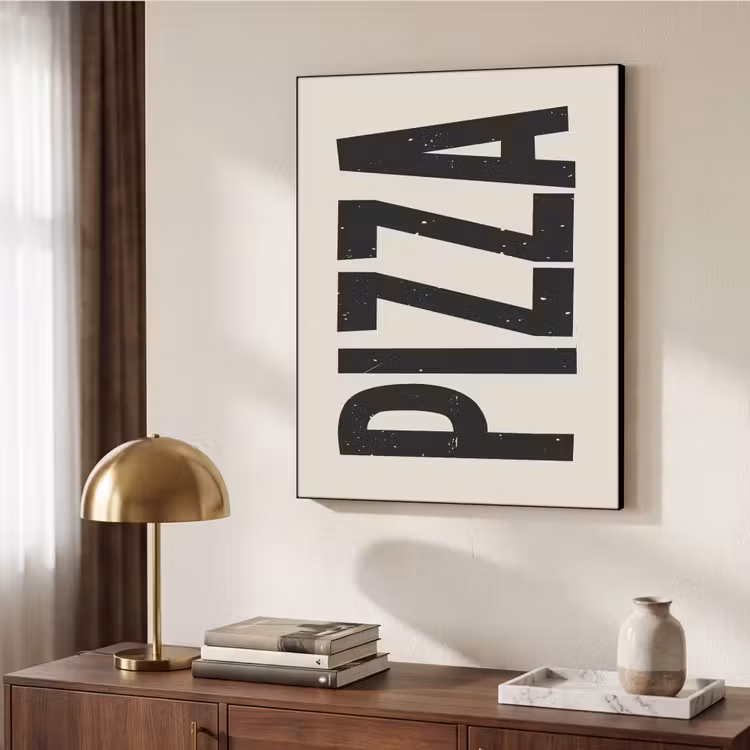 Art Frame - Pizza - Decoratie - Japandi - Vintage — 10