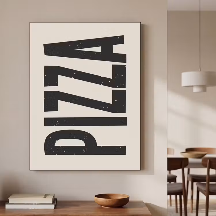 Art Frame - Pizza - Decoratie - Japandi - Vintage — 7
