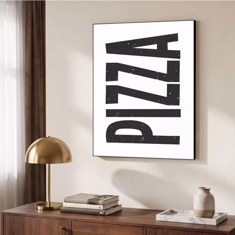 Art Frame - Pizza - Japandi - Decoratie - Vintage — 10