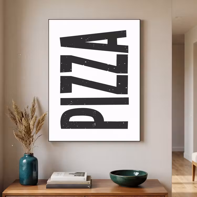 Art Frame - Pizza - Japandi - Decoratie - Vintage — 3