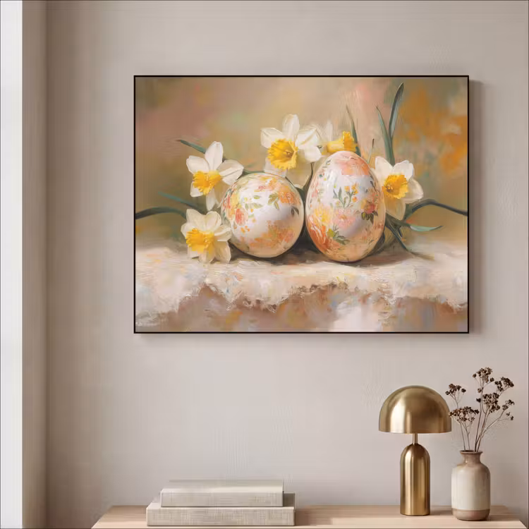 Art Frame - Bloemen - Eieren - Geschilderd — 5