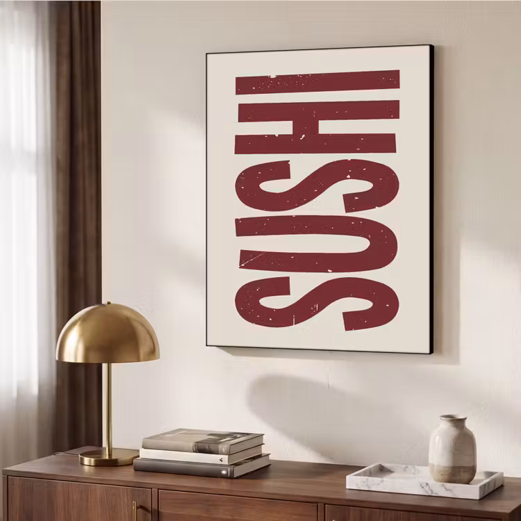 Art Frame - Sushi - Rood - Japandi - Decoratie — 10