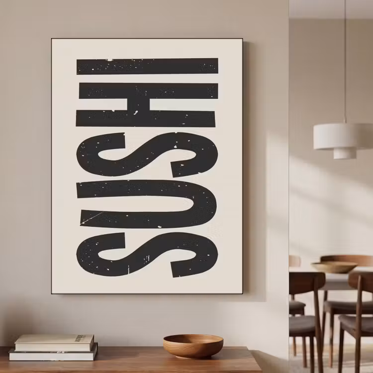 Art Frame - Zwart - Sushi - Japandi - Vintage — 7