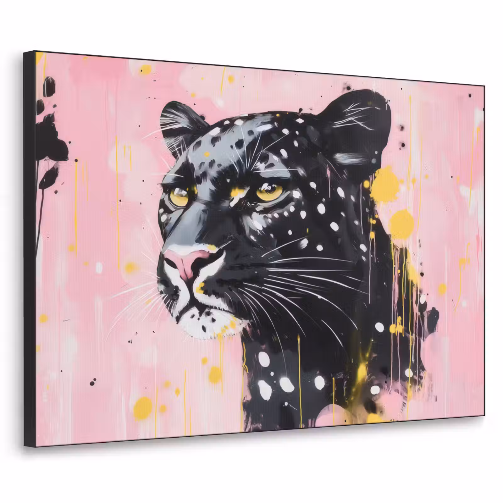 Art Frame - Zwart - Panter - Roze - Abstract — 1