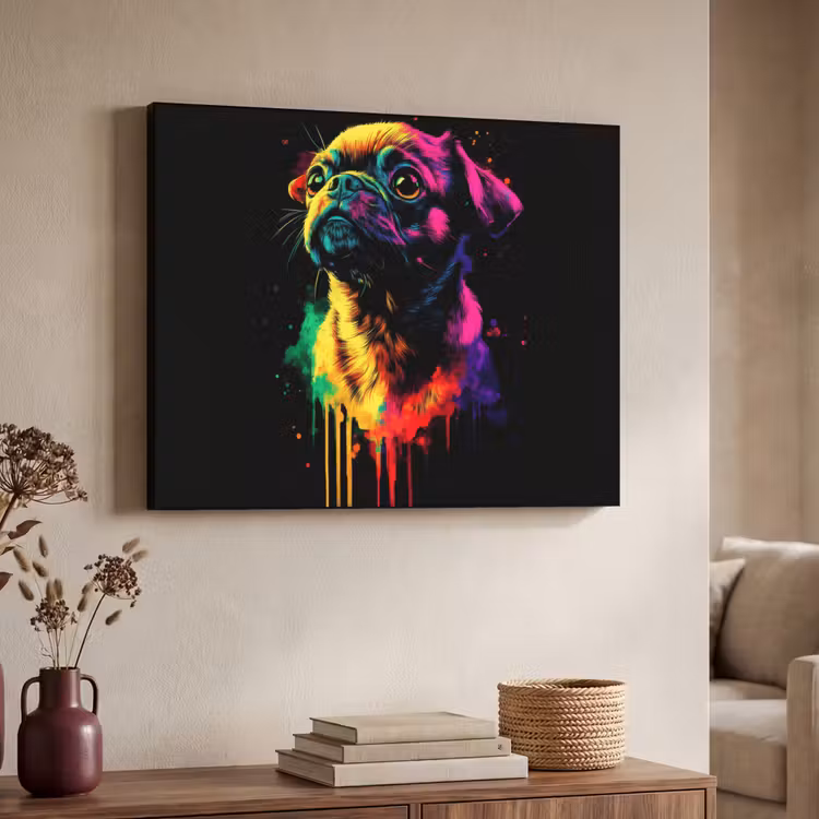 Art Frame - Puck - Hond - Verf - Kleuren — 7