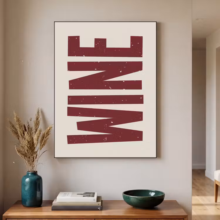 Art Frame - Wine - Red - Decoratie - Japandi — 4