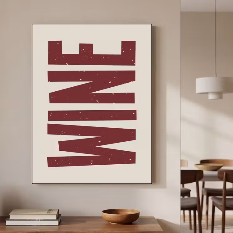 Art Frame - Wine - Red - Decoratie - Japandi — 6