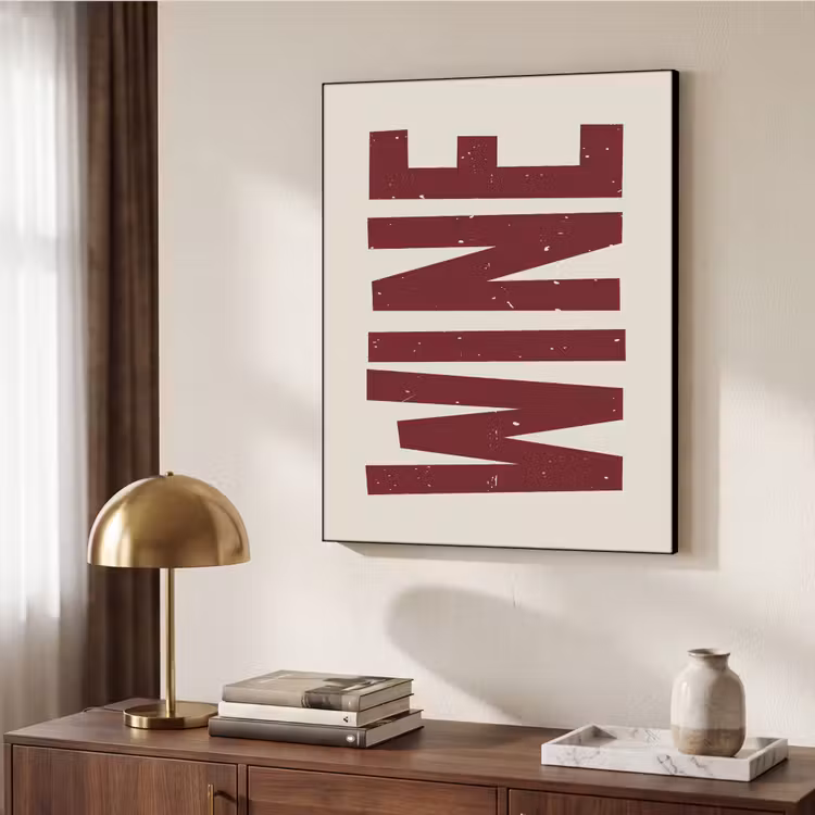 Art Frame - Wine - Red - Decoratie - Japandi — 9