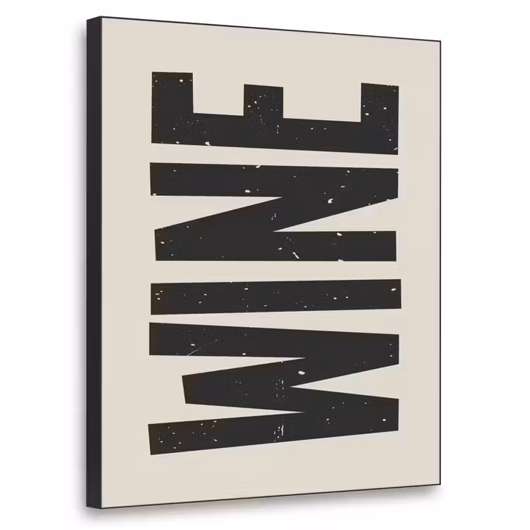 Art Frame - Zwart - Wijn - Decoratie - Vintage — 1