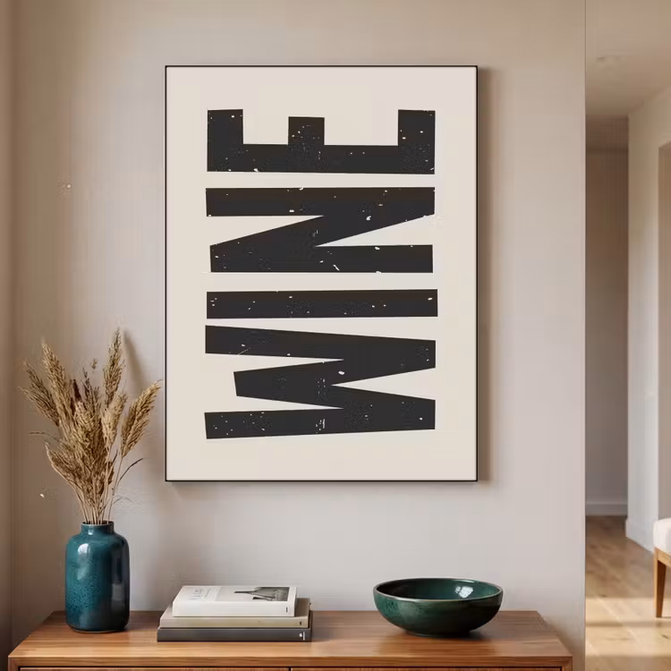 Art Frame - Zwart - Wijn - Decoratie - Vintage — 4
