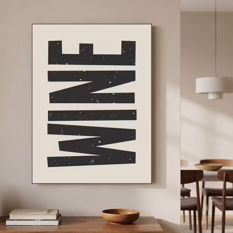 Art Frame - Zwart - Wijn - Decoratie - Vintage — 6
