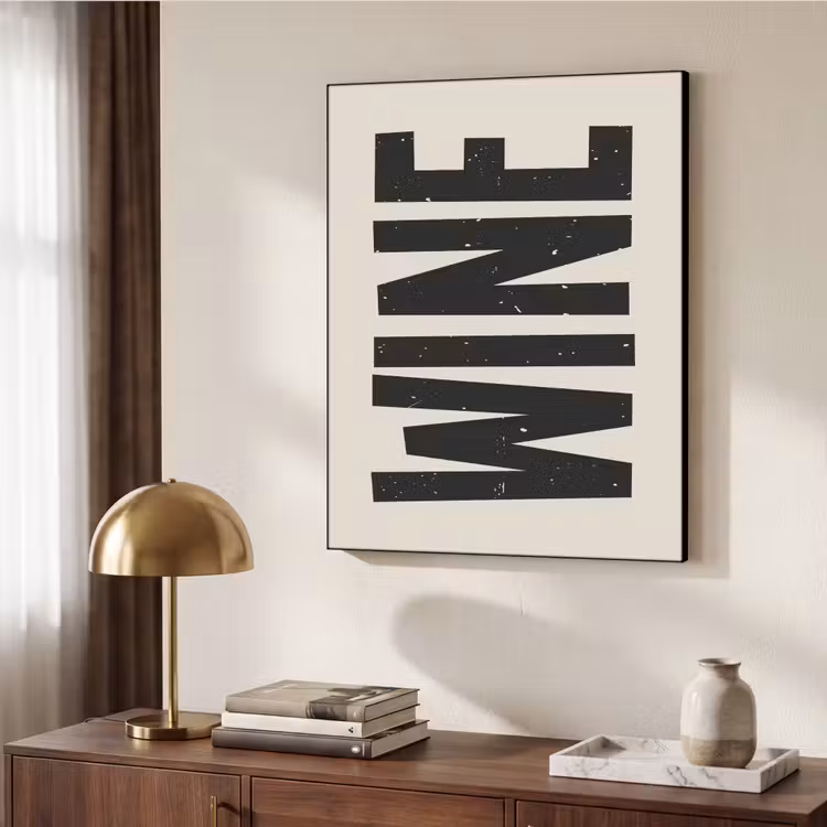 Art Frame - Zwart - Wijn - Decoratie - Vintage — 9