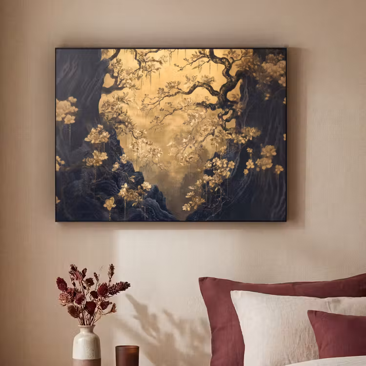 Art Frame - Bloemen - Takken - Goud - Sierlijk — 3