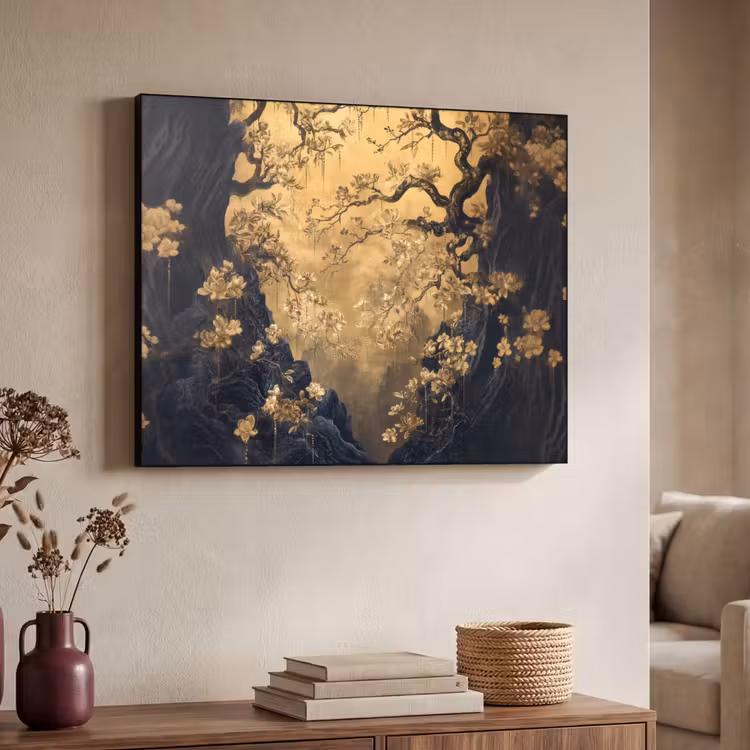 Art Frame - Bloemen - Takken - Goud - Sierlijk — 7