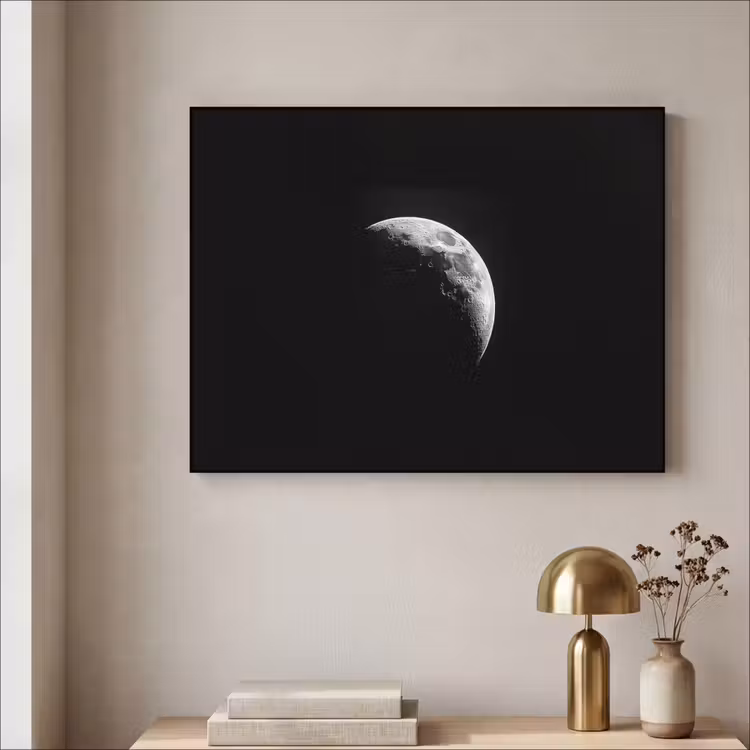 Art Frame - Maan - Hemel - Zwart - Schaduw — 5