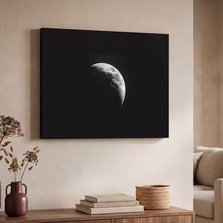 Art Frame - Maan - Hemel - Zwart - Schaduw — 7