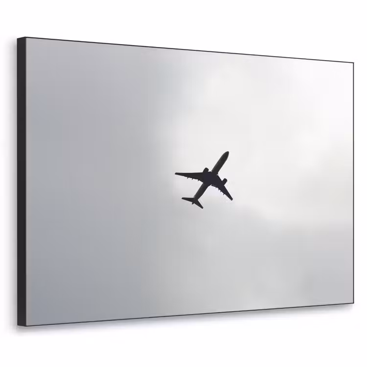 Art Frame - Minimalistisch - Silhouet - Zwart - Vliegtuig — 1
