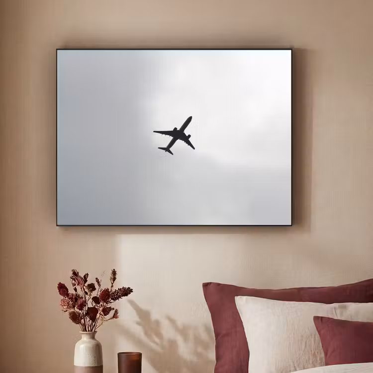 Art Frame - Minimalistisch - Silhouet - Zwart - Vliegtuig — 3