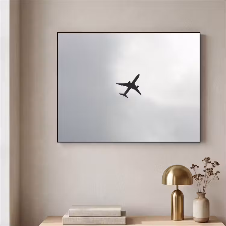 Art Frame - Minimalistisch - Silhouet - Zwart - Vliegtuig — 5