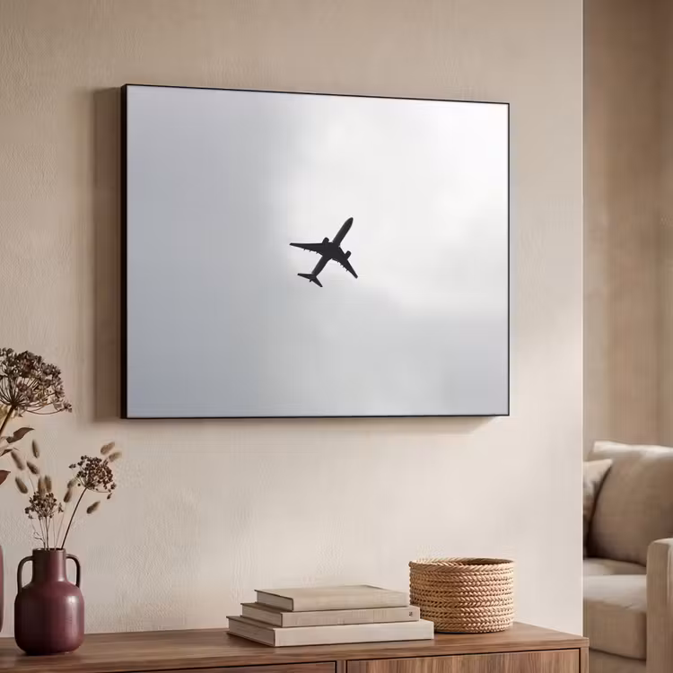 Art Frame - Minimalistisch - Silhouet - Zwart - Vliegtuig — 7