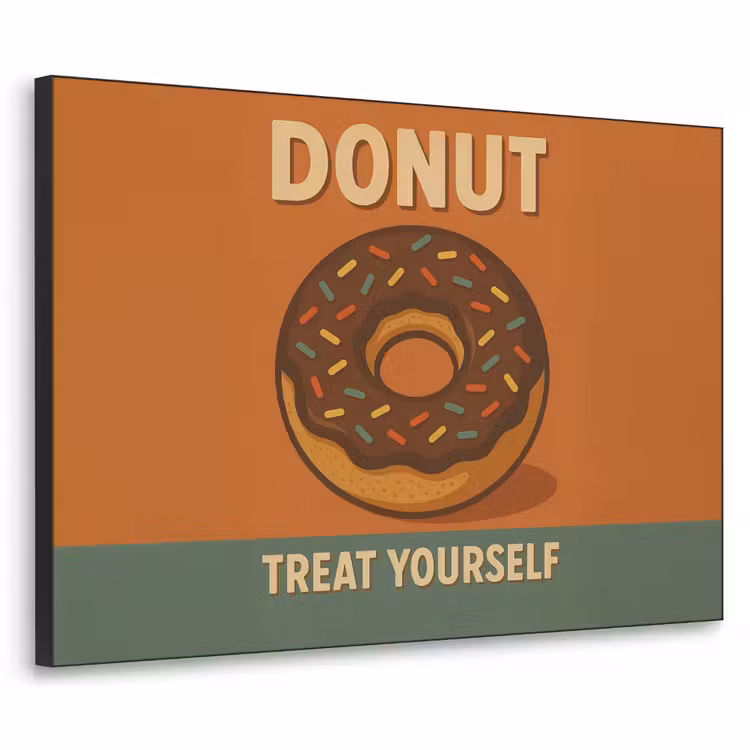 Art Frame - Donut - Spikkels - Kleurrijk - Quote — 1
