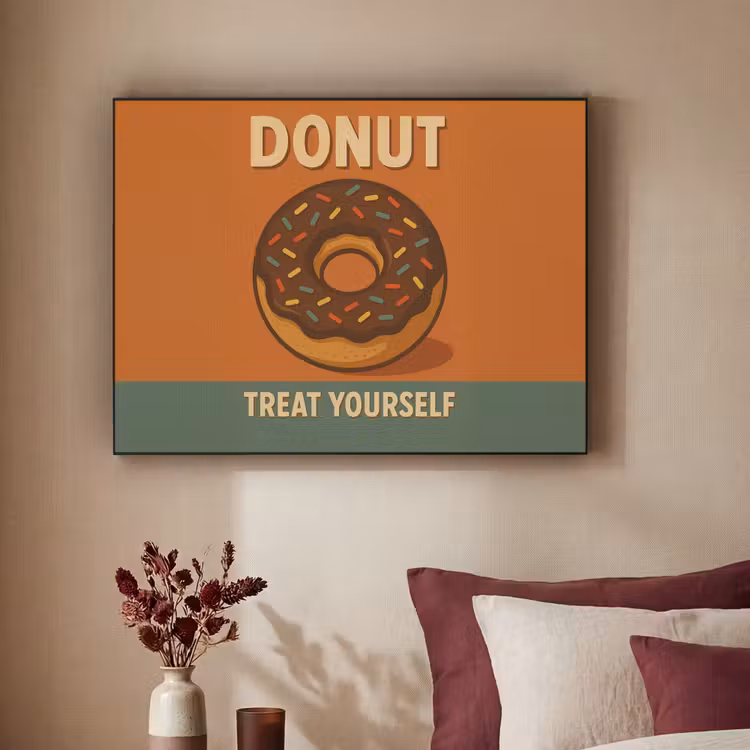 Art Frame - Donut - Spikkels - Kleurrijk - Quote — 3