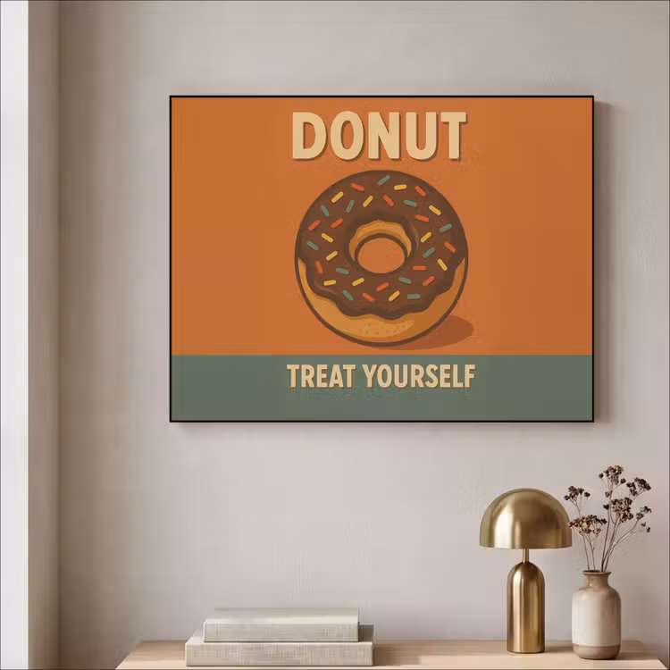 Art Frame - Donut - Spikkels - Kleurrijk - Quote — 5
