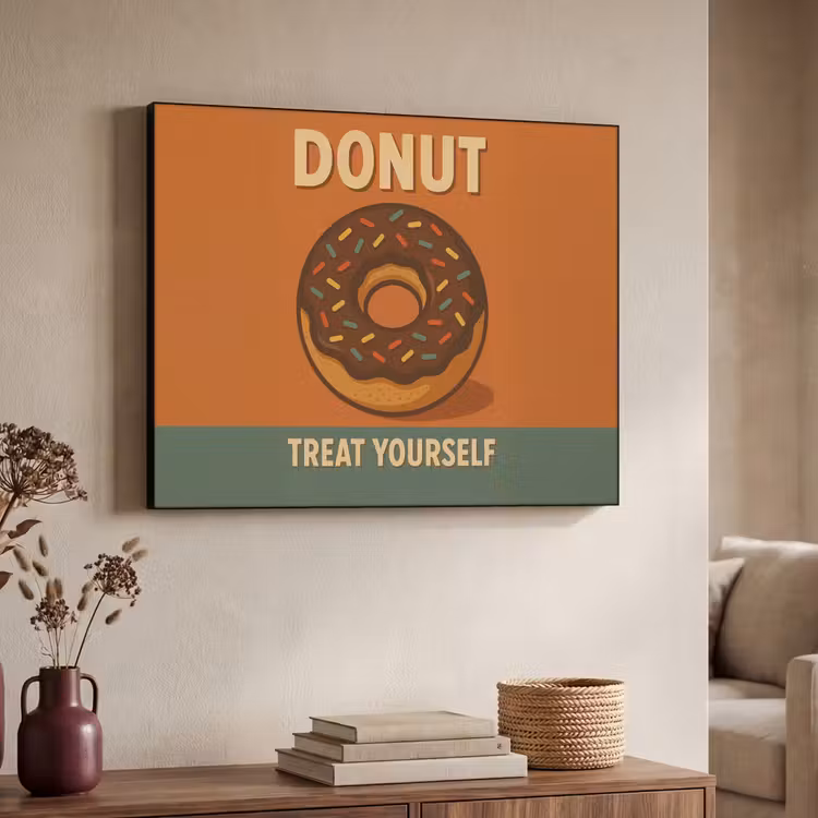 Art Frame - Donut - Spikkels - Kleurrijk - Quote — 7