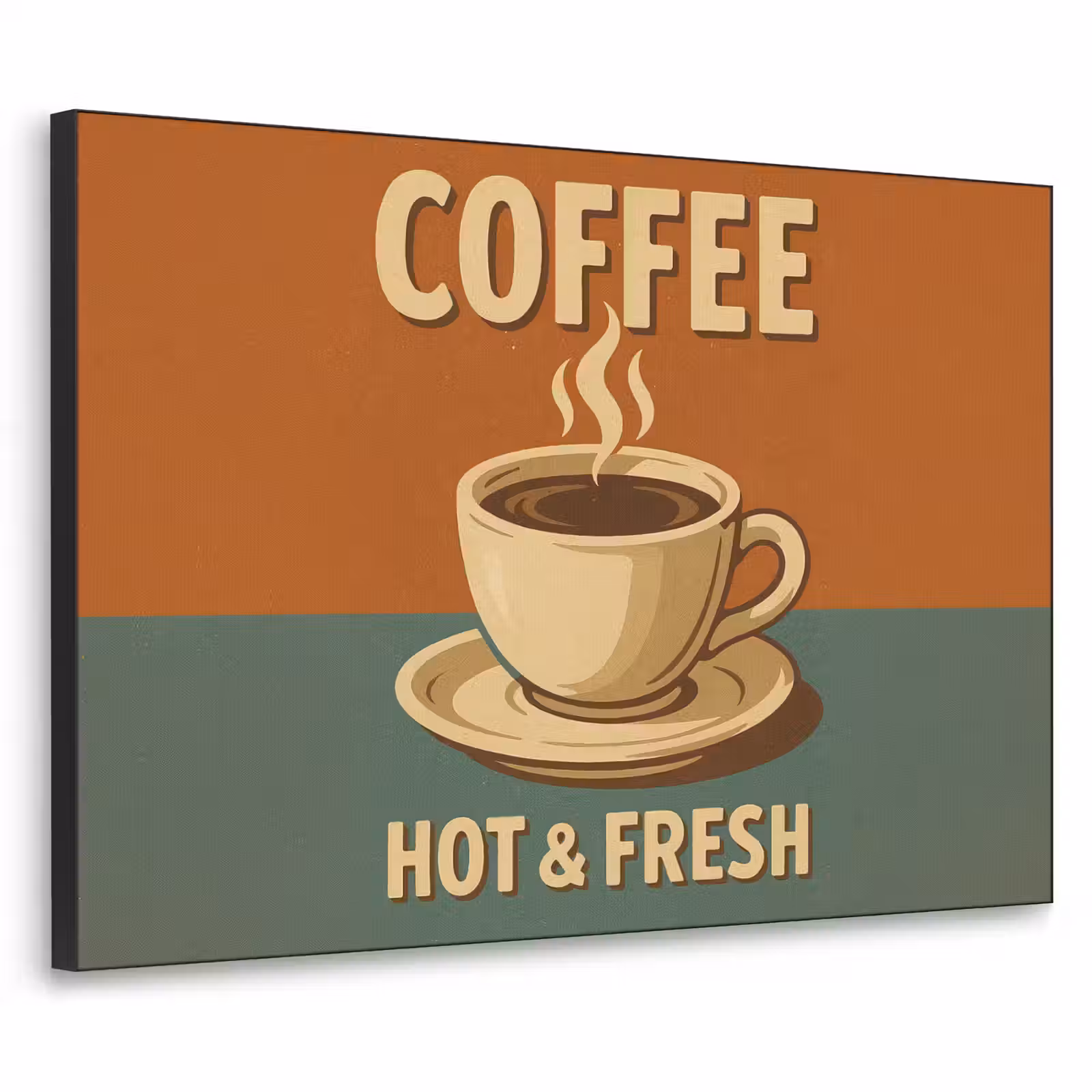 Art Frame - Koffie - Kop - Vintage - Quote — 1