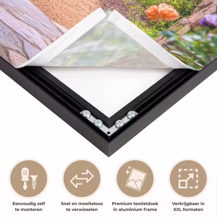 Art Frame - Doorkijk - Poort - Bloemen - Tuin — 5