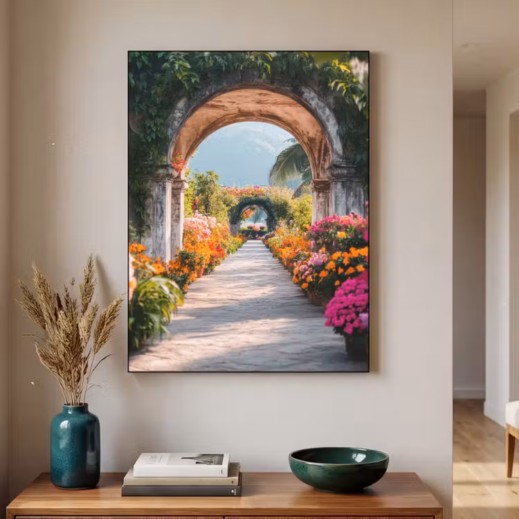 Art Frame - Doorkijk - Bloemen - Tropisch - Kleurrijk — 3