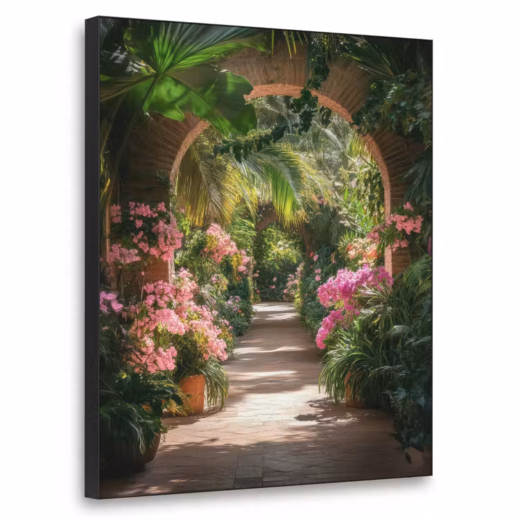 Art Frame - Doorkijk - Tropisch - Bloemen - Natuur — 1