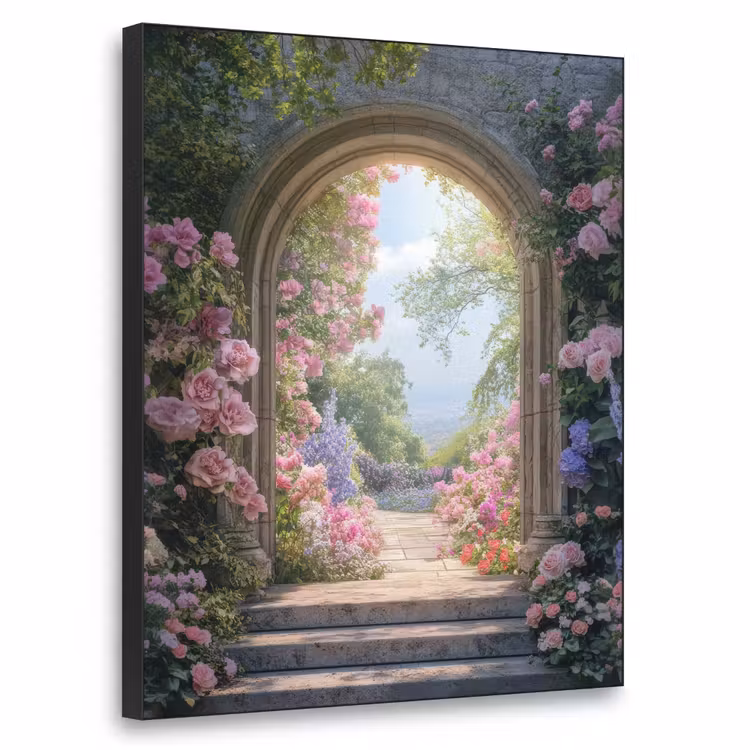 Art Frame - Doorkijk - Rozen - Vintage - Bloemen — 1