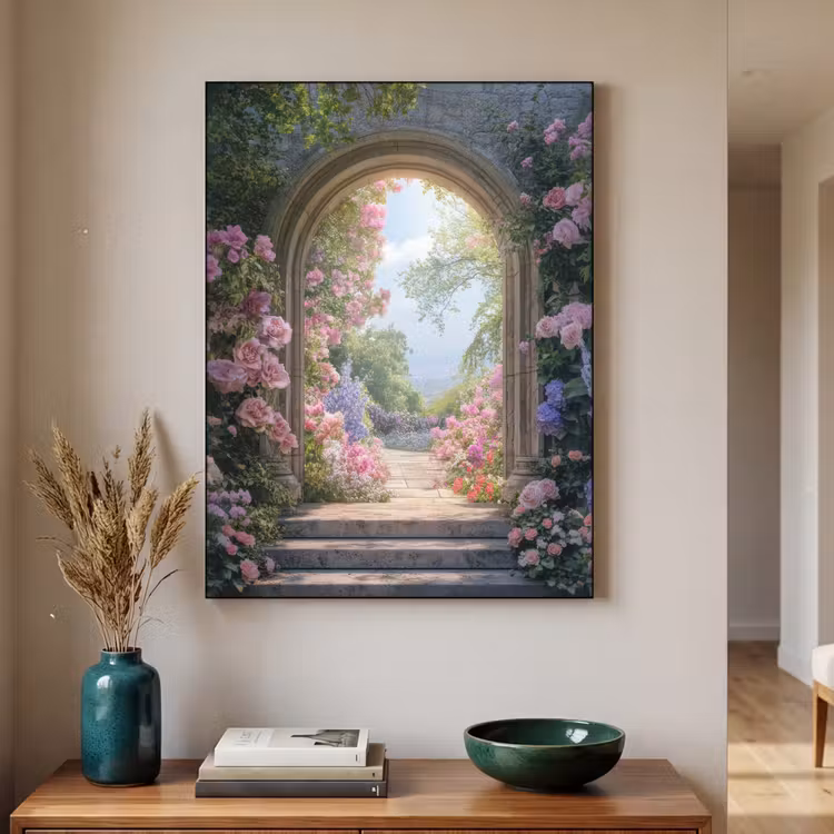 Art Frame - Doorkijk - Rozen - Vintage - Bloemen — 4