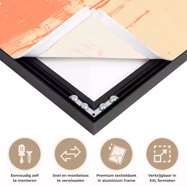 Art Frame - Vinylplaat - Zwart - Verfspatten - Retro — 4