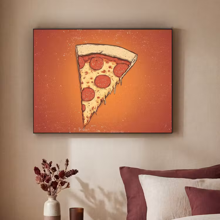 Art Frame - Pizza - Kaas - Rood - Pepperoni — 3