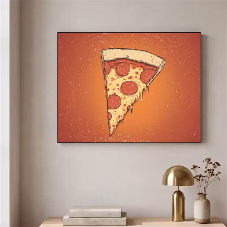 Art Frame - Pizza - Kaas - Rood - Pepperoni — 5