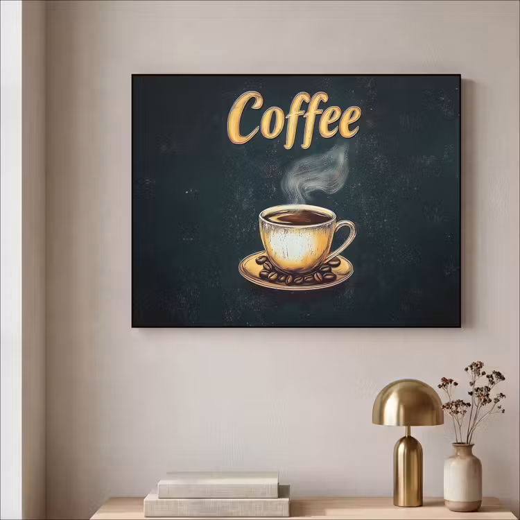 Art Frame - Koffie - Schotel - Koffiebonen - Retro — 5