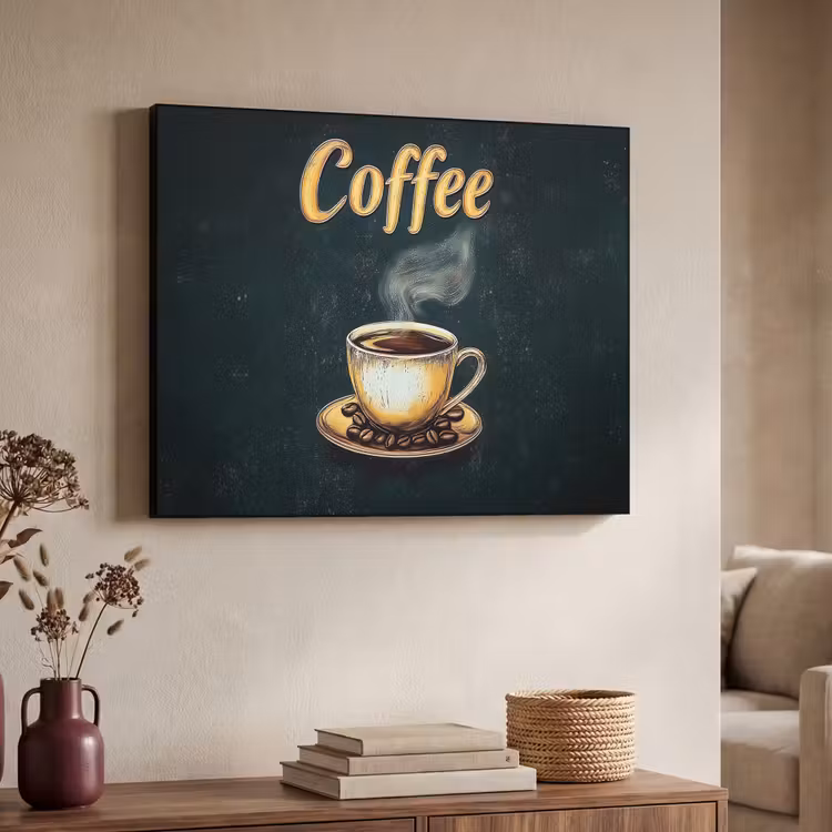 Art Frame - Koffie - Schotel - Koffiebonen - Retro — 7