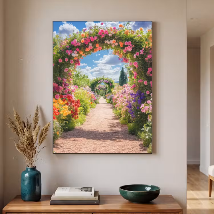 Art Frame - Doorkijk - Bloemen - Kleurrijk - Natuur — 3