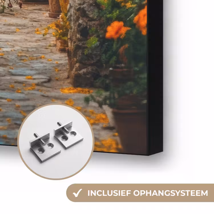 Art Frame - Doorkijk - Bloemen - Poort - Stenen — 8