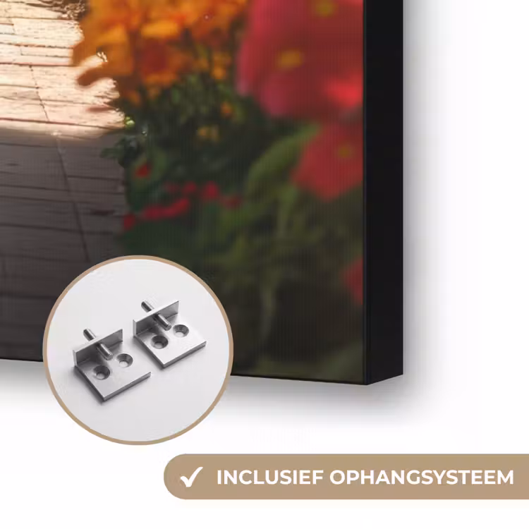 Art Frame - Doorkijk - Pad - Bloemen - Struik - Kleurrijk — 8